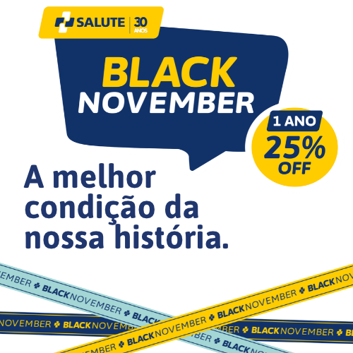 Black November Salute: 25% de desconto por um ano